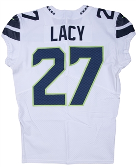 2017 Eddie Lacy Game Used Seattle Seahawks Road Jersey Photo Matched To 10/8/17 (Seahawks Holo)